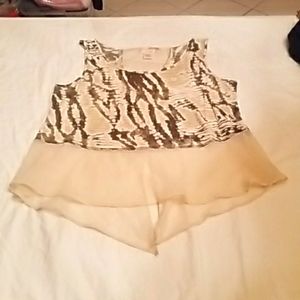 BAND OF GYPSIES FLOWY SLEEVELESS TANK SIZE L.